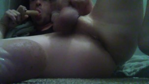 Watching Porn & Tasting My Own Pretty Pink Pucker with My Dildo; 4th Cummshot in  Hrs)