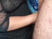 MILF GIVES BEST HANDJOB WITH TIT CUMSHOT 10/16