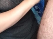 MILF GIVES BEST HANDJOB WITH TIT CUMSHOT 4/16