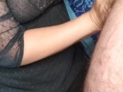 MILF GIVES BEST HANDJOB WITH TIT CUMSHOT 8/16