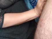 MILF GIVES BEST HANDJOB WITH TIT CUMSHOT 9/16