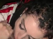 sexy model deepthroats BBC on the beach 9/16