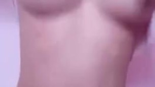 whimpering asian teen bouncing tits for daddy