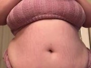 CURVY BBW IS HUNGRY SO SHE CHOWS DOWN ON ICE CREAM