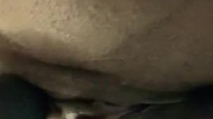 EBONY pussy CUM with vibrator