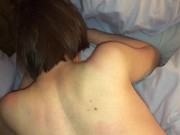 Older Mommy taking younger cock hard in the ass & internal cum shot 8/16