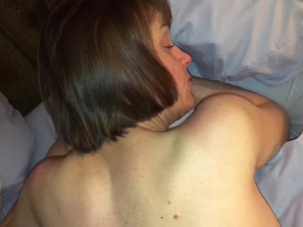 Older Mommy taking younger cock hard in the ass & internal cum shot