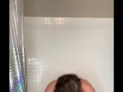 Come shower with me! POV, Dominatrix, natural breasts, nipple piercings, clit VCH piercing 16/16