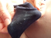 Dirty Black Panties For David 3/16