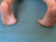 Kay practices some yoga 11/16