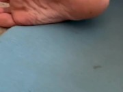 Kay practices some yoga 4/16