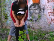 отличницу оттрахали за гаражами 16/16