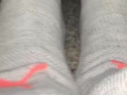 Cute Teen in sporty Socks