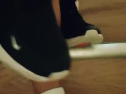 My stepsisters dirty socks I wore.. It smells like cheese! 2/16