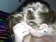 Doing whatever daddy wants me to i wait to suck his balls all day 15/16