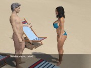 Black Guy Is Fucking A Hot Wife In Front Her Husband On A Nude Beach 1/16