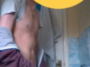 Left hand wank with cumshot 10/16