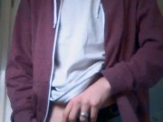 Left hand wank with cumshot 4/16