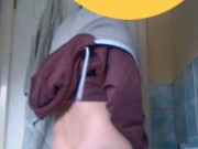 Left hand wank with cumshot 9/16