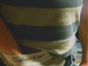 Risky wank behind the lads in warehouse 7/16