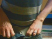 Risky wank behind the lads in warehouse 9/16