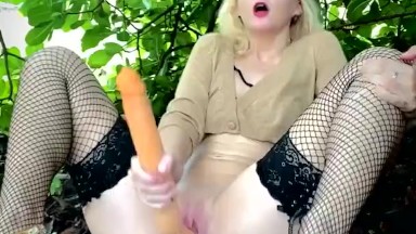 Hot Masturbation in the Forest