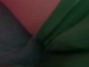 ASMR wet pussy, cumming in my boyfriend’s undies