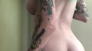 Sexy Naked Belly Stuffing