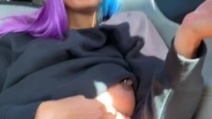 Squirting in the back of my Lyft