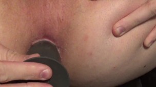 Curious guy experiments with ass play