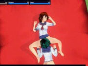 3D HENTAI schoolgirls lesbians cum after lessons 9/16