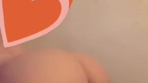 Bouncing ass in red g string