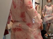 Naked girl in a fitting room. 5/16