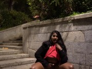 Indian Girl Has Risky Public Orgasm In City Center At Night 6/16