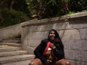 Indian Girl Has Risky Public Orgasm In City Center At Night 7/16