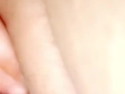 Vibrator in pussy solo clit rubbing