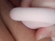 Clit vibrator solo play
