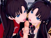 FATE RIN TOHSAKA AND ISHTAR 3D HENTAI 2/16