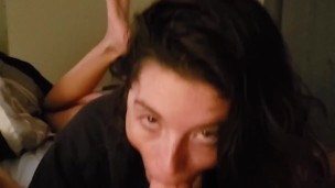 Joey Lee wakes up Horny with a Dick in Her Mouth POV