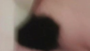 Trans girl playing with buttplug