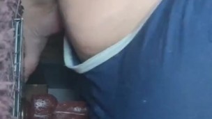 THICK GIRL RIDES DILDO IN PJS