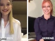 GIRLSWAY Kenna James And Her Boss Masturbate Remotely During The Quarantine 1/16