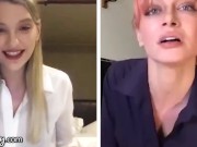 GIRLSWAY Kenna James And Her Boss Masturbate Remotely During The Quarantine 4/16