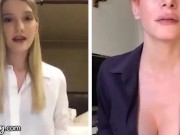 GIRLSWAY Kenna James And Her Boss Masturbate Remotely During The Quarantine 5/16