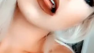 Tiny tease from a petite hot blonde
