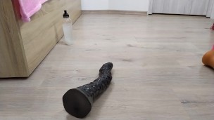 Horse Dildo Full In Ass