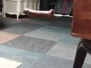Big dick Dildo machine homemade 