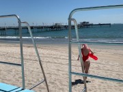 Babewatch teaser with sexy lifeguard Magnea 8/16