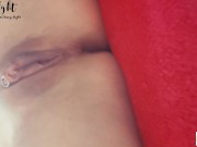 Petite teen girl plays with her pussy and ass in the morning - TacyTight 8/16