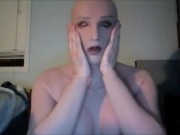 May and May Pt1! Wearing my silicone female suit pieces I put on my female mask May!